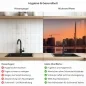 Preview: Küchenrückwand Platte Skylines im Morgenrot Produktdetailbild 2: Hygiene und Gesundheit!