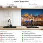Preview: Küchenrückwand Platte Bosporus bei Nacht Produktdetailbild 2: Hygiene und Gesundheit!