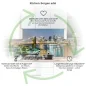 Preview: Küchenrückwand Platte Verbindung zwischen Stadtteilen Produktdetailbild 1: Küchen-Sorgen ade!