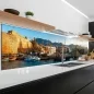 Preview: Küchenrückwand Platte Spanische Küsten Altstadt Artikelbild 1