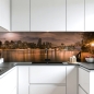Preview: Küchenrückwand Platte Park mit Blick zur Skylines Artikelbild 1