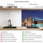 Preview: Küchenrückwand Platte Beleuchtete Brücke nach Manhattan Produktdetailbild 2: Hygiene und Gesundheit!