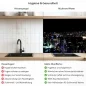 Preview: Küchenrückwand Platte Lichter der Großstadt Produktdetailbild 2: Hygiene und Gesundheit!