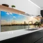 Preview: Küchenrückwand Platte Rheinblick auf die Architektonische Schönheit Kölns Artikelbild 1