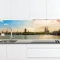 Preview: Küchenrückwand Platte Rheinblick auf die Architektonische Schönheit Kölns Artikelbild 2