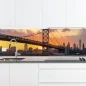 Preview: Küchenrückwand Platte Brücke zur Metropole im Feurigem Licht Artikelbild 1