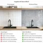 Preview: Küchenrückwand Platte Betonstruktur Produktdetailbild 2: Hygiene und Gesundheit!