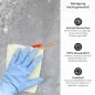 Preview: Küchenrückwand Platte Betonstruktur Produktdetailbild 3: Reinigung leicht gemacht!