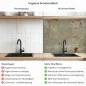 Preview: Küchenrückwand Platte Verwitterter Beton mit Rost Produktdetailbild 2: Hygiene und Gesundheit!