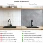 Preview: Küchenrückwand Platte Beton Look mit sanften Nuancen Produktdetailbild 2: Hygiene und Gesundheit!