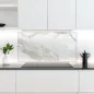 Preview: Küchenrückwand Platte Marmordesign mit Grauen Adern Artikelbild 1
