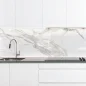 Preview: Küchenrückwand Platte Marmordesign mit Grauen Adern Hauptbild 1
