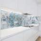 Preview: Küchenrückwand Platte Eisblauer Marmoroptik mit Kupferadern Artikelbild 2