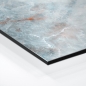 Preview: Küchenrückwand Platte Eisblauer Marmoroptik mit Kupferadern Hover-Bild