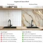 Preview: Küchenrückwand Platte Alabaster Marmor Onyx Effekt Produktdetailbild 2: Hygiene und Gesundheit!