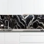 Preview: Küchenrückwand Platte Schwarzer Luxus Marmor Hauptbild 1