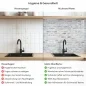 Preview: Küchenrückwand Platte Skandinavischer Maueroptik Produktdetailbild 2: Hygiene und Gesundheit!