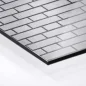 Preview: Küchenrückwand Platte Graue Backsteinoptik Hover-Bild