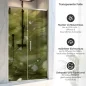 Preview: Sichtschutzfolie Dusche | Makrostruktur mit Tau Perle