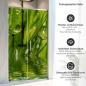 Preview: Sichtschutzfolie Dusche | Grashalme mit klaren Wasserperle