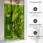 Preview: Sichtschutzfolie Dusche | Grashalme mit klaren Wasserperle