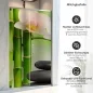 Preview: Sichtschutzfolie Dusche | Orchidee, Bambus und Stein