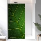 Preview: Sichtschutzfolie Dusche | Makro Blattstruktur mit Adern Netz