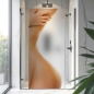 Preview: Sichtschutzfolie Dusche | Femininer Körperbogen in zarter Pose