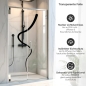 Preview: Sichtschutzfolie Dusche | Geschwungene Linie