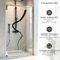 Preview: Sichtschutzfolie Dusche | Geschwungene Linie