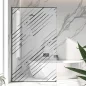 Preview: Sichtschutzfolie Dusche Gepunktete Linien
