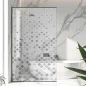 Preview: Sichtschutzfolie Dusche Pixel
