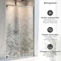 Preview: Sichtschutzfolie Dusche Pixel