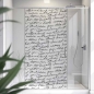 Preview: Sichtschutzfolie Dusche Handschrift Look
