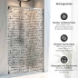 Preview: Sichtschutzfolie Dusche Handschrift Look