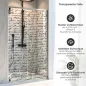 Preview: Sichtschutzfolie Dusche Handschrift Look