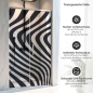 Preview: Sichtschutzfolie Dusche Zebra Streifen