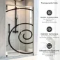 Preview: Sichtschutzfolie Dusche Zeitloses Spiralmotiv