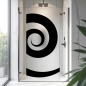 Preview: Sichtschutzfolie Dusche | Grafische Spirale