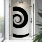 Preview: Sichtschutzfolie Dusche | Grafische Spirale