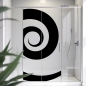 Preview: Sichtschutzfolie Dusche | Grafische Spirale