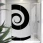 Preview: Sichtschutzfolie Dusche | Grafische Spirale