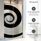 Preview: Sichtschutzfolie Dusche | Grafische Spirale