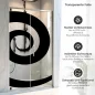 Preview: Sichtschutzfolie Dusche | Grafische Spirale