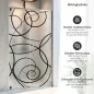 Preview: Sichtschutzfolie Dusche | Zeitlose Spiralen & Kreise