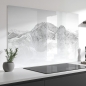 Preview: Spritzschutz Küche Weiße Berge Hauptbild