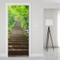 Preview: Türfolie Waldweg Treppe Artikelbild 1