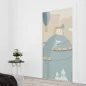 Preview: Türfolie Kinderzimmer Dampflokomotive Artikelbild 2