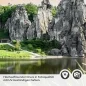 Preview: Türfolie Externsteine Felsformation am Wasser Detailbild 2