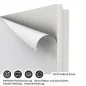Preview: Türfolie mit dynamischen Pinselstrichen im abstrakten Design ECO Folie